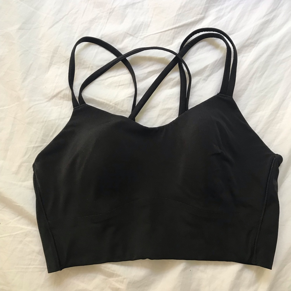 Women's Lululemon Black Strappy Bralette Sports Bra